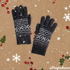 Classic Fair Isle Chenille Lined Gloves